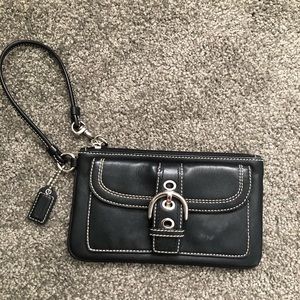 Black Coach purse / wristlet